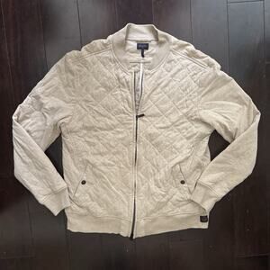 Good Man Brand Men's Quilted Premium Jersey Mayfair Bomber Jacket Size Large